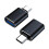 (Black) USB C Male to USB Female Adapter Data Transfer Charging Laptops Tablets Black 1