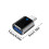 (Black) USB C Male to USB Female Adapter Data Transfer Charging Laptops Tablets Black 3