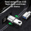 (Black) USB C Male to USB Female Adapter Data Transfer Charging Laptops Tablets Black 4