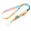 (Colorful Horizontal Strips) Adjustable Crossbody Wide Long Phone Lanyard 1