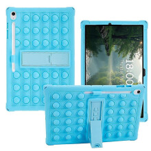 (Multicolor, Sky Blue) Étui de protection pour tablette Samsung Galaxy Tab S10 FE+ SM-X620 SM-X626B avec support intégré et bulles d'air