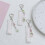 (Type A) Elegante ciondolo per cellulare con nastro e perline, decorato con una farfalla. 5