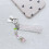 (Type C) Elegante ciondolo per cellulare con nastro e perline, decorato con una farfalla. 4