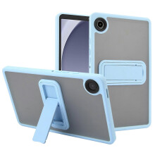 (Multicolor, Baby Blue) For Samsung Galaxy Tab A9 Case Kickstand TPU+PC Skin-Touch Tablet Cover