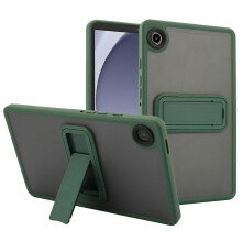 (Multicolor, Green) For Samsung Galaxy Tab A9 Case Kickstand TPU+PC Skin-Touch Tablet Cover