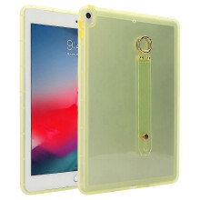 (Yellow) Kompatibelt for iPad Air 10,5 tommer (2019) deksel, støtsikkert TPU-nettbrettdeksel med armbånd