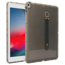 (Black) Étui compatible avec iPad Air 10,5 pouces (2019) : coque antichoc en TPU avec dragonne