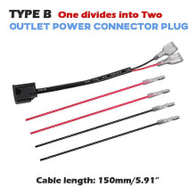 (Cable Plug B) 12V Y-splitterkabelkontakt för Honda XL750 CRF250L CRF300L CRF1000L CRF1100L Africa Twin