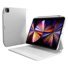(White) Étui SwitchEasy CoverBuddy pour iPad Pro 12,9 pouces (2021/2022) - Coque de protection rigide