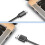 (150cm, USB) Hub USB 3.0 a 4 porte da 5 Gbps, adattatore portatile multiporta per laptop e PC. 5