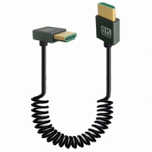 (Down) 8K HDMI-spiralkabel 48 Gbps hane till hane 8K@60Hz 4K@120Hz Kameravideoenheter