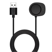 (Black, Integrated charging cable) Zamienny magnetyczny kabel ładujący do ładowarki zegarka Huami Amazfit Helio Strap
