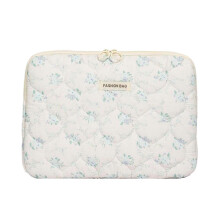(white, 13 inches) Puffy Little Flower Laptop Sleeve for Notebook Cover