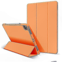 (ORANGE) Magnetisk sammenleggbart etui med justerbart stativ for 11-tommers nettbrett