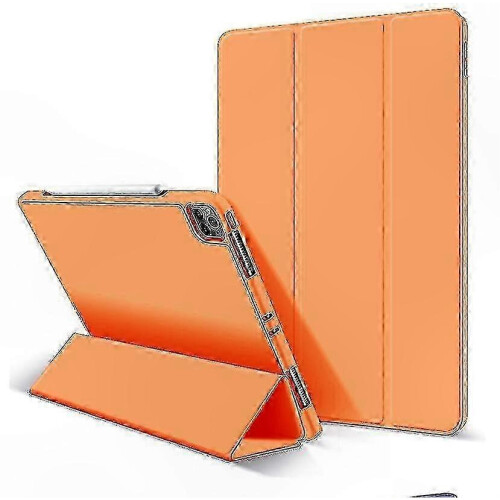 (ORANGE) Étui magnétique pliable avec support réglable pour tablettes de 11 pouces