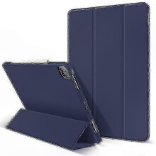 (BLUE) Magnetisk sammenleggbart etui med justerbart stativ for 11-tommers nettbrett