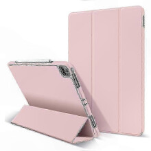 (PINK) Magnetisk sammenleggbart etui med justerbart stativ for 11-tommers nettbrett