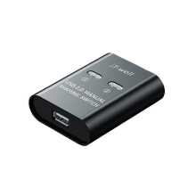 (Black) IT-Well USB 2-in-1-out Drucker-Switch-Splitter für 2 Computer