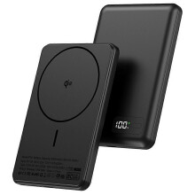 (Black) YF-P30 50000mAh Magnetic Power Bank 15W Wireless + PD 30W Fast Charger