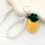 (Pineapple) Multicolor Handmade Crocheted Phone Charm Strap Key Chain Anti-Drop for Electronics Bag 4