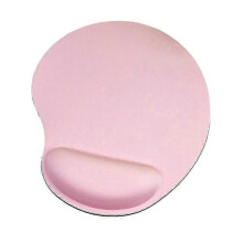 (pink) Tappetino per mouse ergonomico con poggiapolsi in gel e base antiscivolo in PU per ufficio e gaming.