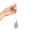 (Pink) Ciondolo per cellulare con mughetto blu, idea regalo per donne e ragazze 1