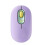(Purple) Silent Portable Wireless Bluetooth Mouse 4-Button for Laptop Tablet Notebook Office Use 1