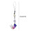 (Green) Artistic Goldfish Chain Pendant Multi Acrylic Craft Accessory for Electronics Purses Blue 3