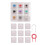 (9 Key) 9 Outemu Gaming Switch Tester Blue Linear Clicky Silent Silver White SMD Axis 1