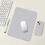 (grey, 21X25cm) 2025 Waterproof Leather Anti-Slip Solid Color Mouse Pad 1