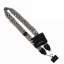 (C) Clip and Go Phone Strap with Zippered Pouch Crossbody Wallet