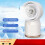 USB waterkoeling ventilator met display, stille kantoor ventilator 5