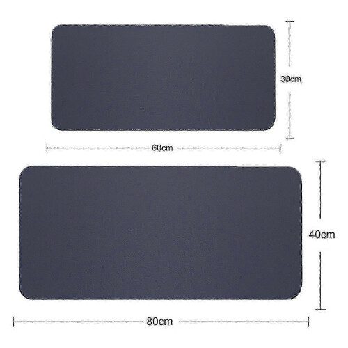 (Light blue, L) Large Non-Slip Thick PVC Waterproof Portable Foldable Solid Color Laptop Gaming Mouse Pad 2
