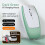 (Green, C) Wireless Bluetooth Mini Mouse Rechargeable Card Reader for Tablet Notebook Office Travel A 2