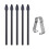 (Grey) Stylet à pression pour Samsung Galaxy Tab S10/S9 (5 embouts, sans logo) 4