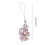 (Pink) Ciondolo per cellulare con mughetto blu, idea regalo per donne e ragazze 3