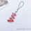 (Pink) Ciondolo per cellulare con mughetto blu, idea regalo per donne e ragazze 4