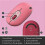 (Pink) Silent Portable Wireless Bluetooth Mouse 4-Button for Laptop Tablet Notebook Office Use 3