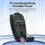 (Gray, A) Wireless Bluetooth Mini Mouse Rechargeable Card Reader for Tablet Notebook Office Travel A 3