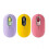 (Purple) Silent Portable Wireless Bluetooth Mouse 4-Button for Laptop Tablet Notebook Office Use 3