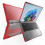 (Red) Shockproof Dual-Layer TPU+PC Case for 14-inch Convertible Laptop SYCHTV 2