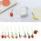 (5) Multicolor Fruit Shape Phone Lanyard Keychain Anti-Lost Cellphone Pendant 2