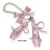 (Pink) Adjustable Lanyard for Phone Camera Small Gadgets Blue Ballet Pearl Decor 3