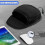 (Black) USB Heated Mouse Pad 3 Heat Modes 4