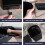 (Black) USB Heated Mouse Pad 3 Heat Modes 5