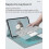 (Black) Touchpad Keyboard for Galaxy Tab S9+ 12.4 2023 Bluetooth 4