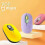 (Yellow) Silent Portable Wireless Bluetooth Mouse 4-Button for Laptop Tablet Notebook Office Use 2