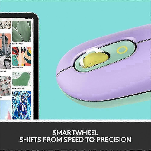 (Yellow) Silent Portable Wireless Bluetooth Mouse 4-Button for Laptop Tablet Notebook Office Use 2