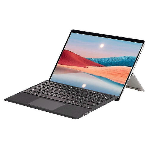 (Black) Tastiera Bluetooth sottile e rimovibile con trackpad per Microsoft Surface Pro 7+ 1