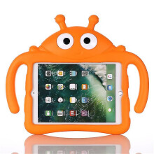 (Orange) Kid Ladybug Case for iPad Pro 9.7 2016 Kickstand Heavy Duty Shockproof Cover